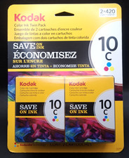 Genuine Kodak Color Ink Twin Pack 10C NEW 2x420 Kodacolor Technology New Sealed picture