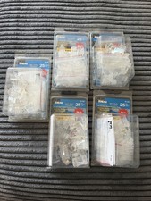 Ideal RJ-45 High Speed 25 Pack Modular Plugs 50µ Gold 85-366 Lot Of 5 RJ45 picture