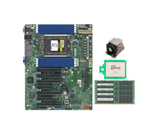 Supermicro H12SSL-i + AMD EPYC 7642 CPU 48c/96t 2.3GHz + CPU cooler + 128G RAM picture