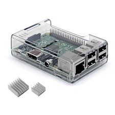 iUniker Raspberry Pi 3B+ Case - Transparent with Heatsink - Access to Clear  picture