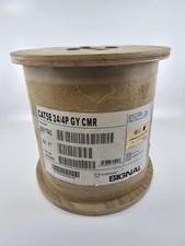 500 ft. South wire SIGNAL Gray 24/4P Solid CU CAT5e CMR (Riser) Data Cable - New picture
