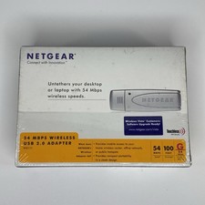 Netgear 54 MBPS Wireless G USB 2.0 Adapter WIFI WG111VCNA New Sealed picture