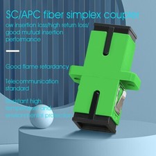 SC/APC Single Mode Optic Fiber Connector Flange Coupler Square Joint Adapter picture