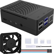 GeeekPi Case for Raspberry Pi 4, Pi 4 Fan ABS Case with PWM Cooling Fan... picture