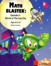 Math Blaster 2: Secret Of The Lost City PC CD add subtract multiply divide game picture