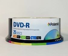 Polaroid DVD-R (25 Pack) 4.7GB 120 Min 16x Sealed Blank Discs NEW Sealed picture