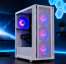 Custom White Gaming Desktop PC intel i7 3.40 Quad 32 GB 2TB SSD Nvidia RTX 4060 picture