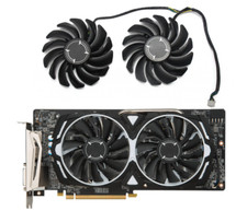 Pair Fans Cooling Fans For AMD MSI RX470 RX480 RX570 RX580  ARMOR PLD09210S12HH picture