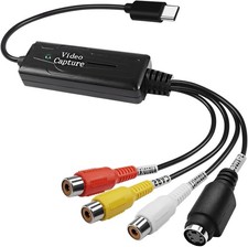RCA AV to USB C Converter - 1 Channel AV NTSC PAL Video S Video/Composite to USB picture