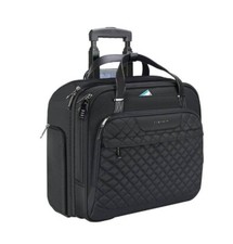 EMPSIGN Premium Laptop Telescoping Handle Briefcase w/ Wheels Fits Up To 15.6