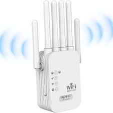 1200Mbps WiFi Extender – Dual Band 2.4G/5G Signal Booster w/ Ethernet picture