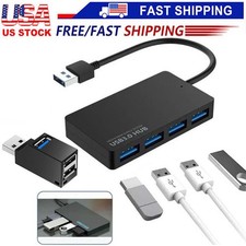 4-Port USB 3.0 Hub 5Gbps Portable Compact PC Laptop Notebook Desktop picture
