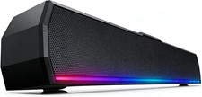 USB Computer Speakers for Desktop PC, Stereo External Speakers with Dynamic Ligh picture