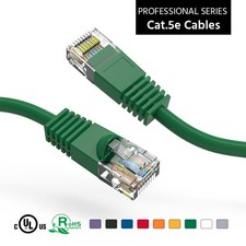 20 Pack of 40Ft CAT5E UTP Ethernet Network Booted Cable 10-100 Feet Green picture