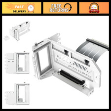 Vertical Graphics Card Holder, PCIe 5.0 Riser for Gaming PC, White Cooler Stand picture