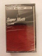Timex Sinclair 1000 Super Math 16K RAM Cassette Vintage Software Brand New picture