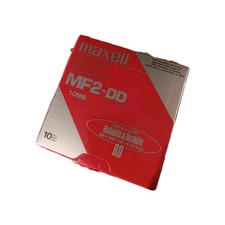 Maxell Micro-Floppy Disks. Double Sided MF2-DD. 10 Pieces. NEW & SEALED picture