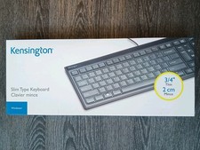 Kensington Slim Type Wired Keyboard (K72357USA),Black Slim Design - Wired NEW picture