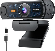 4K Webcam for PC, Streaming Computer Camera with Noise-Canceling Mic picture