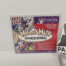 Mighty Math Number Heroes CD-ROM Edmark Win Mac Sealed Grades 3-6 picture