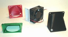 60mm RIGHT ANGLE Cooling Fan DUCT VENT Cooler Exhaust Case Hood Shroud NAS Mod picture