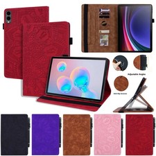 Leather Totem Card Slot Stand Tablet Case For Samsung Galaxy Tab S11 Ultra S11 picture