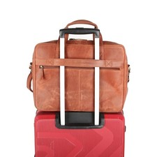 Handmade Brown Leather Laptop Messenger Bag for Men, Vintage Leather Briefcase1 picture