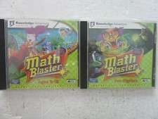 Lot of 2 Math Blaster CD-ROMs Ages 9-12 and Pre-Algebra Windows 98/95  picture
