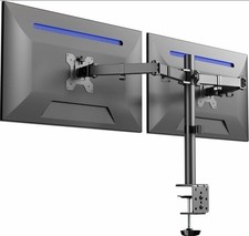 VIVO Black Dual Monitor Desk Mount Adjustable Stand, Fits Screens up to 32