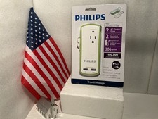 Philips Travel Surge Protector, 2 AC Outlets, 2 USB Charging Ports, 2.1 A picture