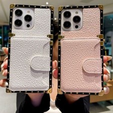 Leather Card Luxury Boxy Trunk Case For Huawei P50 Nova 13 14 Honor 200 300 90 picture