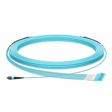2M MPO/MTP to 8 x LC (4 Duplex) 8 Strands Breakout Cable,QSFP 40GBase-SR4,OM3-89 picture