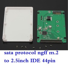 SINTECH M.2 B+M Key SATA SSD to 44pin 2.5 IDE adapter card with case white picture