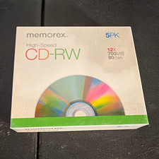 Memorex CD-RW Rewritable Discs 12x 700MB 80min 5-Pack Spindle picture