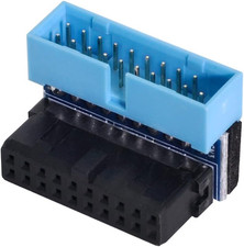 USB 3.0 20Pin Male to Female Extension Adapter down Angled 90 Degree picture