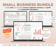 Small Business Bundle | Income, Expense & Profit Tracker picture