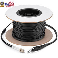500Ft (150 Meters) OM3 Fiber LC to LC Multimode Outdoor Armored Fiber Optic Cabl picture