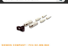 Siemon Fiber Optic Connector FC1-SC-MM-B80  Buffered Boot Beige Lot of 10 picture