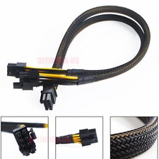 35cm DELL GPU POWER 09H6FV CABLE FOR POWEREDGE R730 8pin to 8+6pin 14Pin 0N08NH  picture