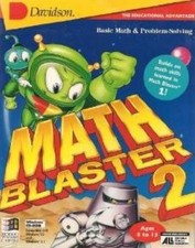 Math Blaster 2 PC MAC CD learn numbers solve practice problems alien world game picture