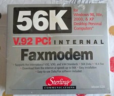 Sterling Model S20 56K FaxModem V.92 PCI Internal New in Factory Sealed Box picture