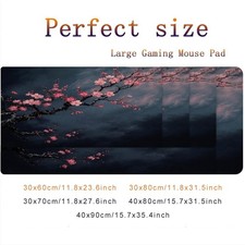 Gaming Mouse Pad Featuring a Cherry Blossom Pattern, Large Extended Size, Non- picture