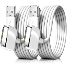 Azosowo 2 Pack 3.3ft/1m 30 Pin USB Charger Cable Cord White picture