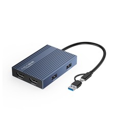 Acasis USB C Hub Dual Monitor Adapter DisplayLink 2 x 4K HDMI for Mac & Windows picture