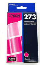 Epson 273 Magenta Standard Capacity Ink July 2020 Genuine Original New Unopened picture