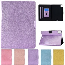 Fr iPad 5/6/7/8/9th Gen Mini 7 Air Pro 11 2025 Glitter Leather Stand Case Cover  picture