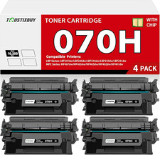 070H/070 High Yield Black Toner 4 pack Cartridge Compatible w Canon imageCLASS picture