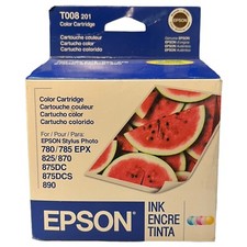 NEW Genuine Epson Color Ink Cartridge Stylus Photo T008 Expired Sealed In Box picture