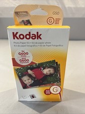 Kodak G Series Color Cartridge & 50 Photo Paper Refill Kit Sealed Box G600 New  picture