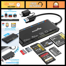 7-in-1 USB 3.0 & USB-C Multi Card Reader for SD, Micro SD, CF, MS, xD - Compatib picture